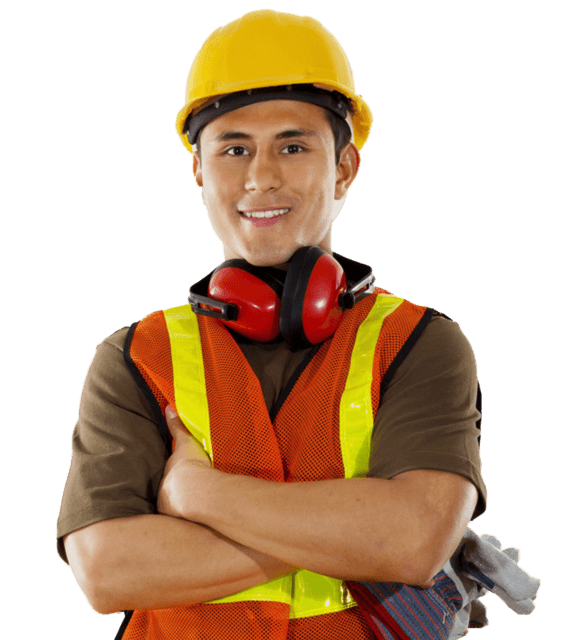 Construction worker and contractor
